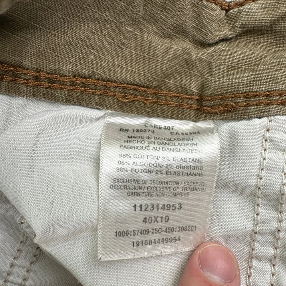 Wrangler Shorts Mens 40 Brown Cargo Relaxed Fit‎ Cotton Stretch Ripstop 40X10